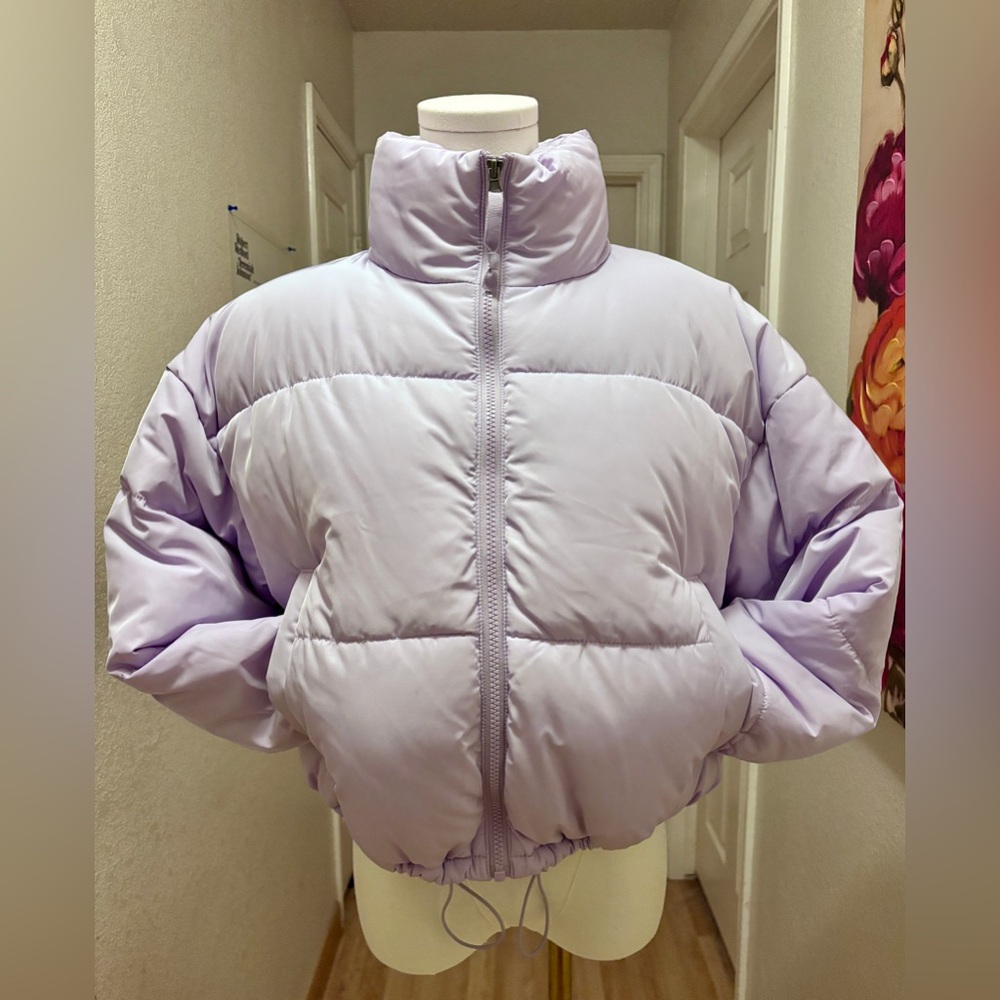 H&M Divided Collection light purple puffer jacket, like new sz S